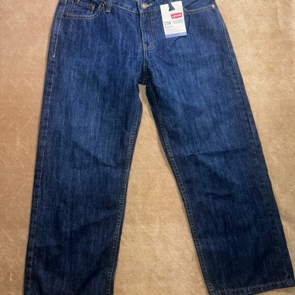 New Levi Strauss 550 Boy 9 Husk 29x25 Adjustable Waistband Relaxed Fit Jeans (Q) - Picture 1 of 10